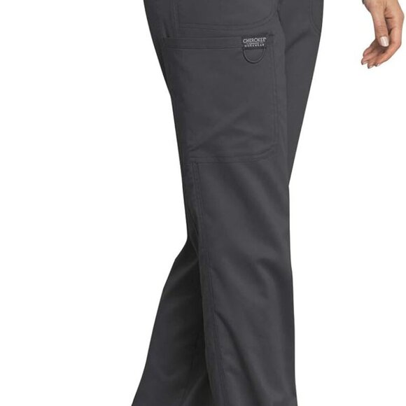 Stylish Women's Scrub Pants - Mid Rise Tapered Leg, Machine Washable & Versatile - Picture 4 of 6
